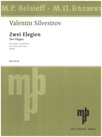 2 Elegien fr Violine und Klavier