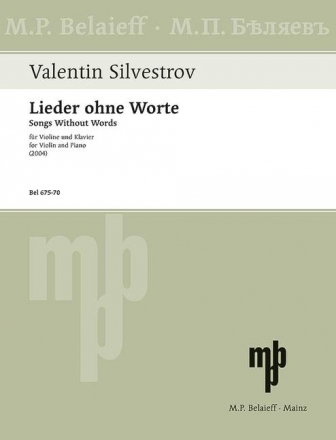 Lieder ohne Worte (2004) fr Violne und Klavier