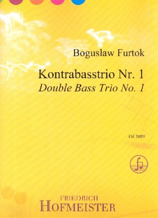 Trio Nr.1 fr 3 Kontrabsse Partitur und Stimmen