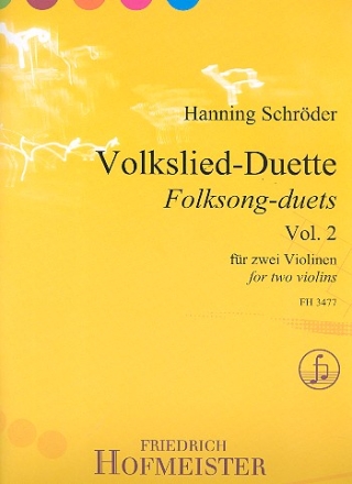 Volkslied-Duette Band 2: fr 2 Violinen 2 Spielpartituren