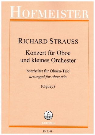 Konzert D-Dur fr Oboe und kleines Orchester fr 2 Oboen und Englisch Horn Partitur und Stimmen