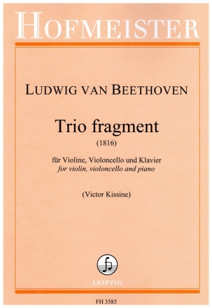 Trio fragment fr Violine, Violoncello und Klavier Stimmen