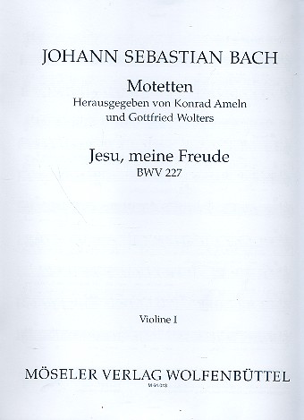 Jesu meine Freude BWV 227 fr gem Chor, Bc, (Streicher ad lib) Stimmen (1-1-1-1-1))