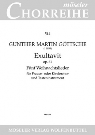 Exultavit op.61 fr Frauenchor und Klavier Chorpartitur