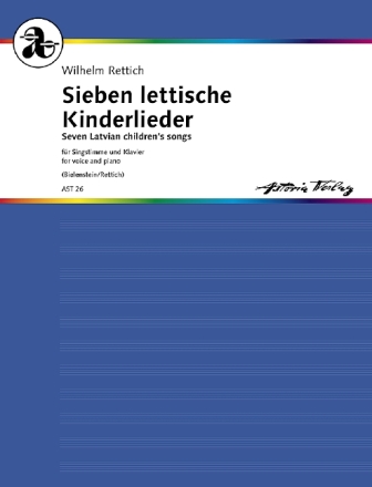 Sieben lettische Kinderlieder op.65 fr Singstimme und Klavier