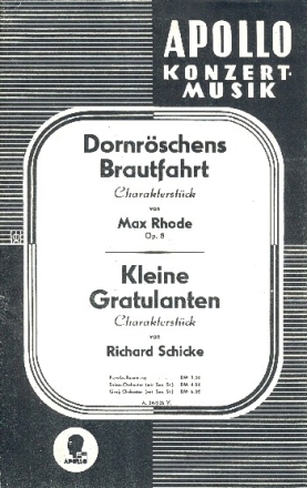 2 Charakterstcke fr Orchester Direktion und Stimmen