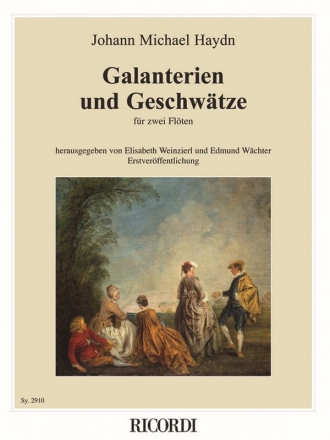 Galanterien und Geschwtze fr 2 Flten Spielpartitur