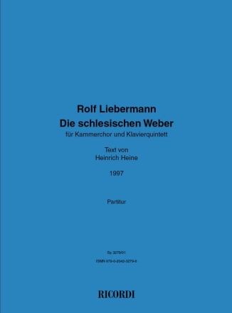 Rolf Liebermann, Die schlesischen Weber Classical Partitur