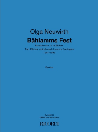 Olga Neuwirth, Bhlamms Fest Score Partitur