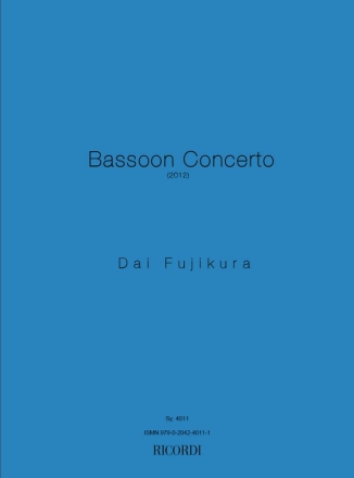 Dai Fujikura, Bassoon Concerto Fagott Partitur