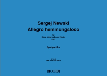 Sergej Newski, Allegro hemmungsloso Oboe, Cello and Piano Partitur