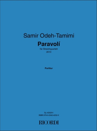 Samir Odeh-Tamimi, Paravol 2 Violins, Viola and Cello Partitur