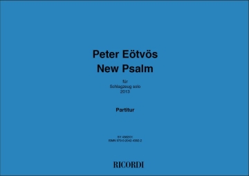 Pter Etvs, New Psalm Percussion Buch