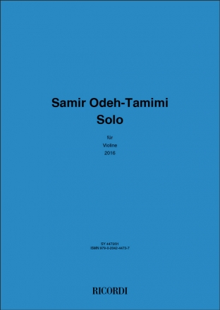 Samir Odeh-Tamimi, Solo Violine Buch