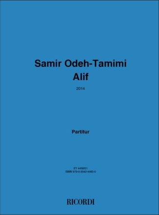 Samir Odeh-Tamimi, Alif Mixed Ensemble Partitur