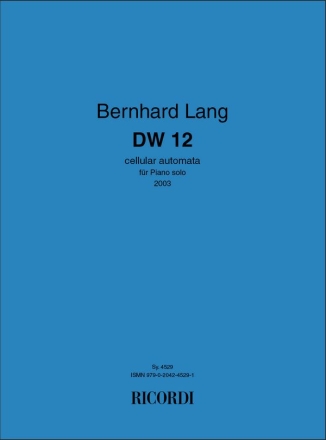 Bernhard Lang, DW 12 Klavier Buch