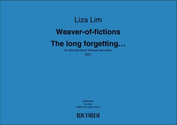 Weaver-of-fictions / The long forgetting... for alto and tenor Genassi recorders score