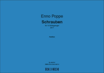 Enno Poppe, Schrauben Percussionensemble Partitur