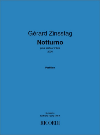 Grard Zinsstag, Notturno Mixed Sextet Book