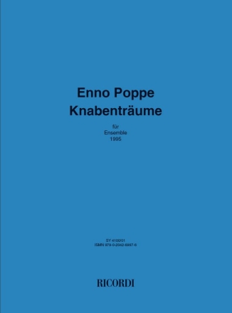 Enno Poppe, Knabentrume (1995) Chamber Ensemble Partitur