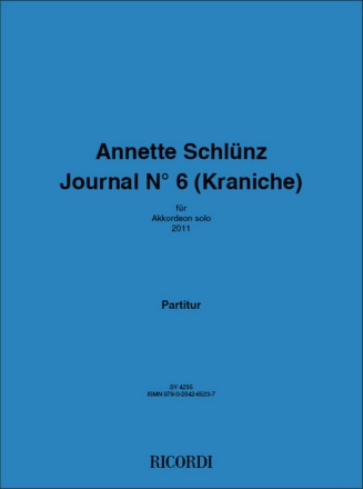 Journal No.6 (Kraniche)  fr Akkordeon