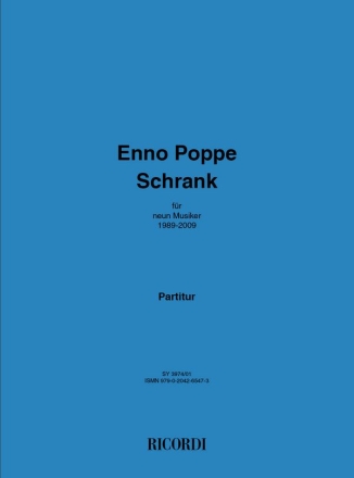 Schrank (1989-2009) fr 9 Musiker Partitur