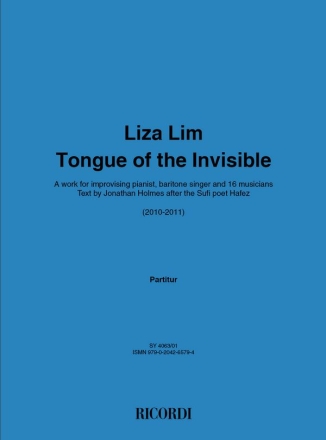 Liza Lim, Tongue of the Invisible Mixed Ensemble Partitur