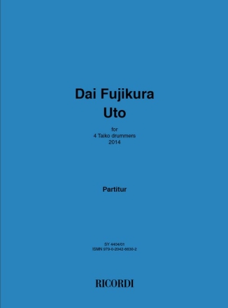 Dai Fujikura, Uto Percussion Quartet Buch