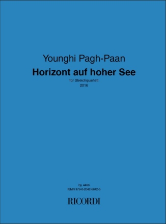 Younghi Pagh-Paan, Horizont auf hoher See Streichquartett Buch