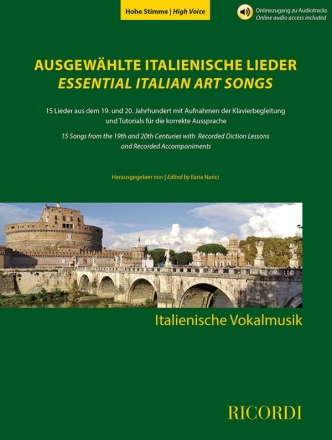 Ausgewhlte italienische Lieder (+Online Audio) fr hohe Stimme und Klavier