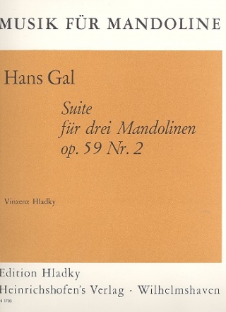 Suite Nr.2 op.59 fr 3 Mandolinen Stimmen