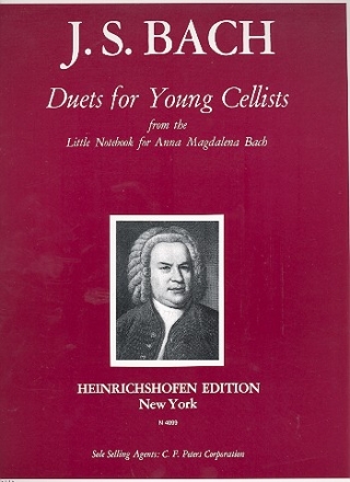 Duets for young Cellists from Little Notebook from Anna Magdalea Bach for 2 cellos score