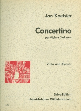 Concertino fr Viola und Orchester fr Viola und Klavier