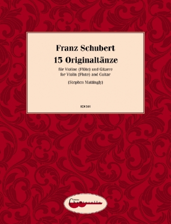 15 Originaltnze D365 for violin (flute) and guitar score