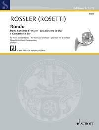 Rosetti, Francesco Antonio: Rondo  - aus Konzert Es-Dur fr Horn und Orchester Klavierauszug