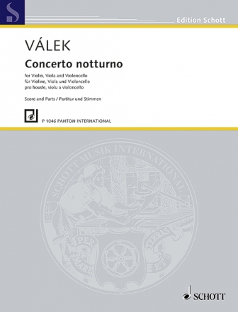 Vlek, Jiri, Concerto notturno fr Violine, Viola und Violoncello Partitur und Stimmen