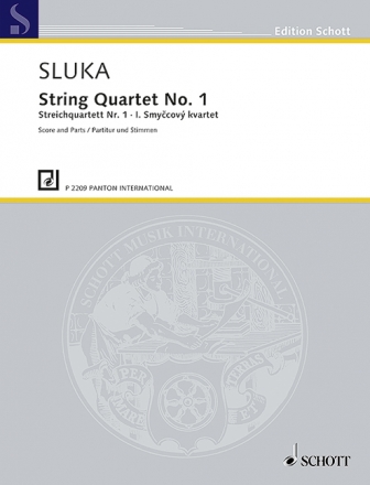 Sluka, Lubos, Streichquartett Nr. 1 fr Streichquartett Partitur und Stimmen