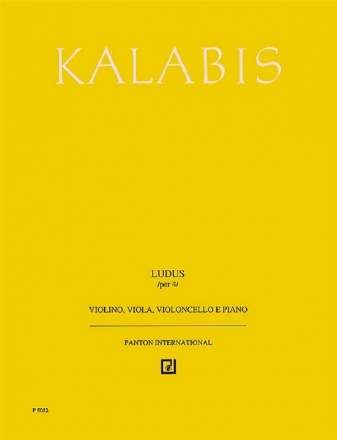 Kalabis, Viktor: Ludus op. 82 fr Klavierquartett Partitur und Stimmen