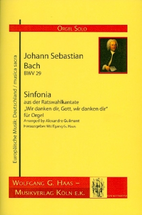 Sinfonia BWV29 fr Orgel