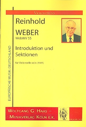 Introduktionen und Sektionen WebWV55 fr Violoncello