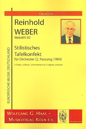 Stilistisches Tafelkonfekt WebWV85 fr Orchester (2. Fassung 1984) Partitur