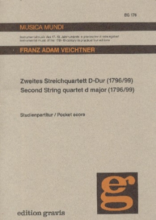 Streichquartett D-Dur Nr.2  Studienpartitur