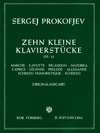 10 kleine Klavierstcke op.12