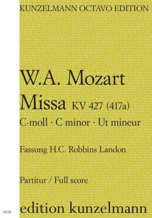 Messe c-Moll KV427 fr Soli, Chor und Orchester Partitur