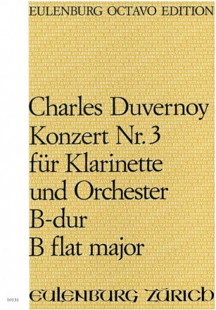 Konzert B-Dur Nr.3 fr Klarinette und Kammerorchester Partitur