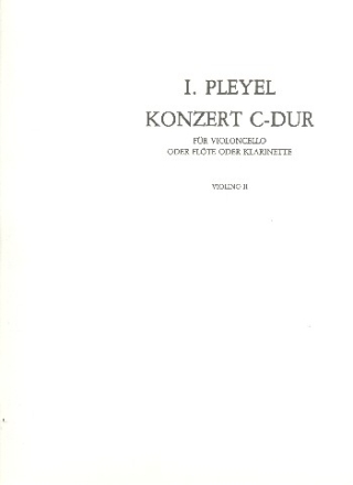 Konzert C-Dur fr Violoncello (Flte, Klarinette) und Orchester Violine 2