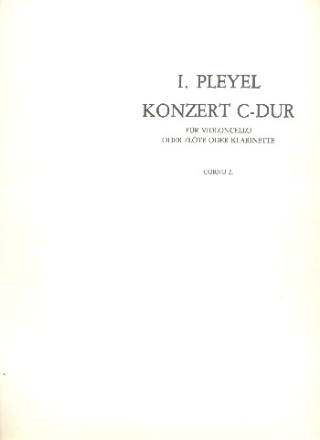 Konzert C-Dur fr Violoncello (Flte, Klarinette) und Orchester Harmonie