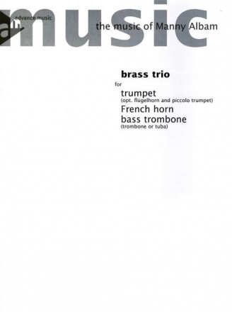 Albam, Manny - Brass Trio Fr 3 Blechblser (Trompete, Horn in F, Bass-Posaune) Partitur und Stimmen