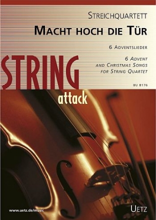 Macht hoch die Tr fr Streichquartett Partitur und Stimmen