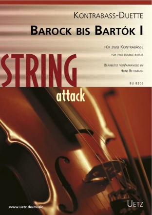 Barock bis Bartk Band 1 fr 2 Kontrabsse Spielpartitur